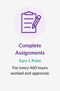 Complete Assignments - Earn 1 Point