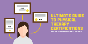 physical therapy certifications