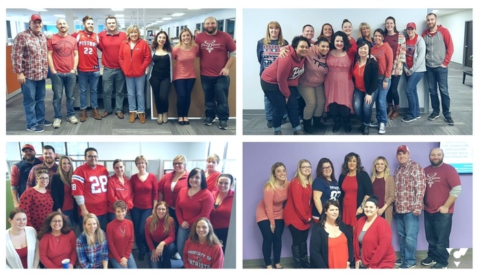 National Wear Red Day Team Photos